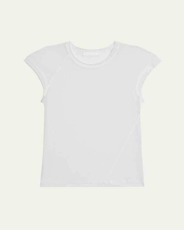 Twisted Sheer Crewneck Top